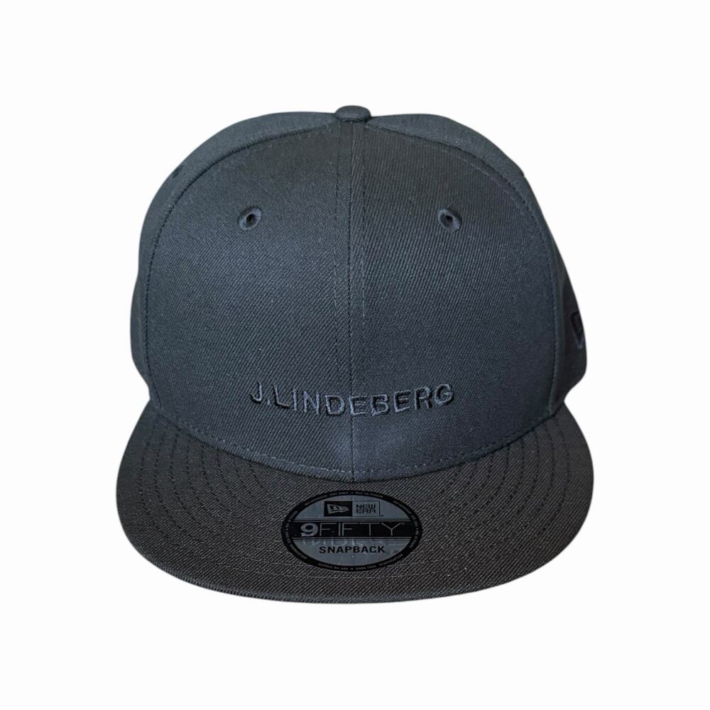 J. Lindeberg New Era 9FIFTY Snapback Hat Dark Green Script Logo One Size NWT